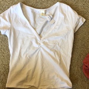 white fitted shirt from tillys